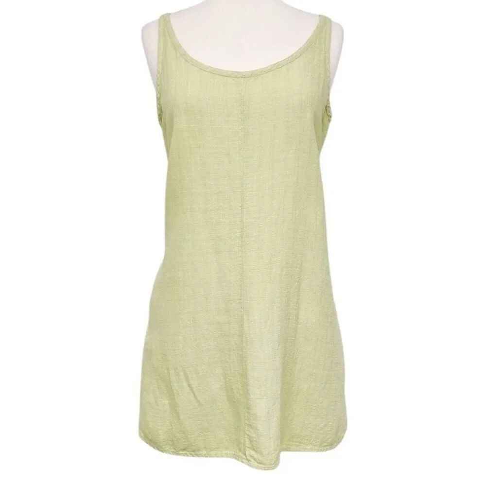 ✨Eileen Fisher Lime Linen Sleeveless Tank Sz XL Dress✨